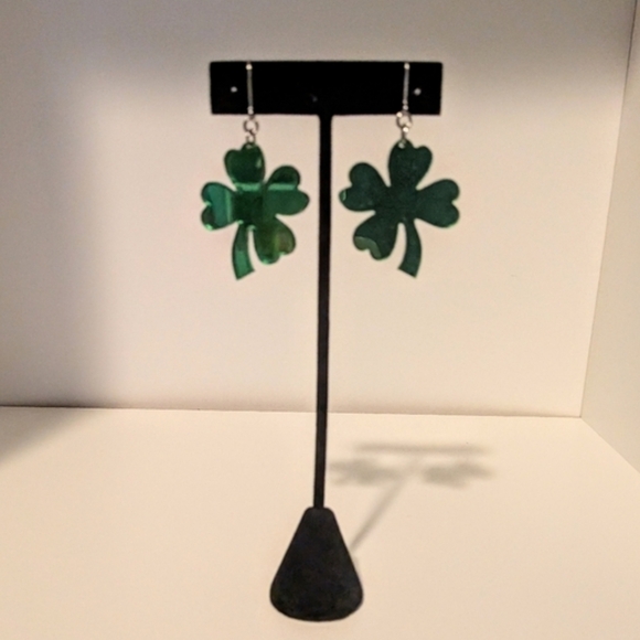 Jewelry - Saint Patrick's Green Clover Earrings